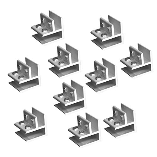 10 x 90-Grad-Glaswinkel-Eckklemmen, Handlauf, Balustraden-Clip-Halterung für 8–12 mm Glasscheiben 10 x 90-Grad-Glaswinkel-Eckklemmen, Handlauf, Balustraden-Clip-Halterung für 8–12 mm Glasscheiben von PawwJoy