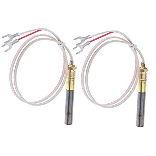 2 Stück 61 cm Millivolt Thermopile Generator Ersatz für Gaskamin Grill Ofen Warmwasserbereiter Thermoelement 2 Stück 61 cm Millivolt Thermopile Generator Ersatz für Gaskamin Grill Ofen Warmwasserbereiter Thermoelement von PawwJoy