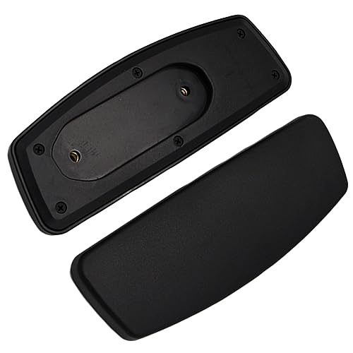 2 Stück Bürostuhl Ersatz Armlehnenpolster mit Befestigungsloch, Universal Armkappen für Bürostuhl, Computerstuhl, Gaming Stuhl (Schwarz) von PawwJoy