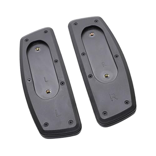 2 Stück Bürostuhl-Ersatzarmauflagen, universelle Passform, TPU-Material, rutschfeste Gaming-Stuhl-Teile mit Befestigungslöchern, 24,9 x 8,5 cm, feste Halterung von PawwJoy
