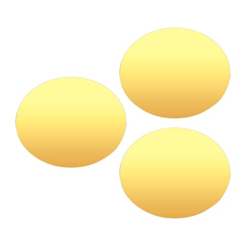 3 runde Acryl-Spiegeltabletts für Tafelaufsätze, dekorative Teller für Tischdekoration, Wanddekoration, Hochzeit, Gold, 20 cm 3 runde Acryl-Spiegeltabletts für Tafelaufsätze, dekorative Teller für Tischdekoration, Wanddekoration, Hochzeit, Gold, 20 cm von PawwJoy