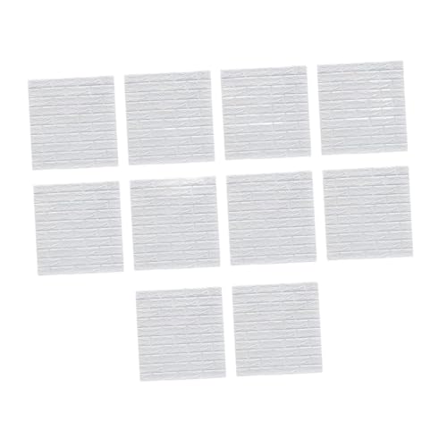 3D-Wandpaneele, selbstklebend, wasserdicht, Schaumstofffliesen, 70 x 76 cm, strukturierte Tapete für Küche, Badezimmer, Schlafzimmer, moderne Dekoration, Weiß, 10 Stück 3D-Wandpaneele, selbstklebend, wasserdicht, Schaumstofffliesen, 70 x 76 cm, strukturierte Tapete für Küche, Badezimmer, Schlafzimmer, moderne Dekoration, Weiß, 10 Stück von PawwJoy