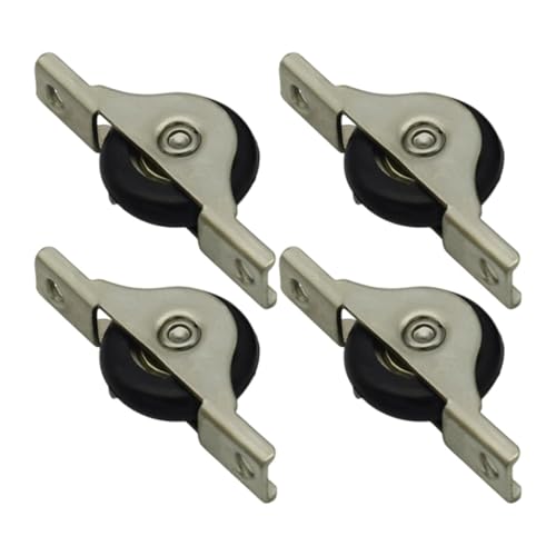 4 Stück Fensterrollen Türrollen Nylon Rollen Ersatz für Schiebetüren Fenster Schränke Verschleißfeste Bad Küche Armaturen - Medium Schwarz 4 Stück Fensterrollen Türrollen Nylon Rollen Ersatz für Schiebetüren Fenster Schränke Verschleißfeste Bad Küche Armaturen - Medium Schwarz von PawwJoy