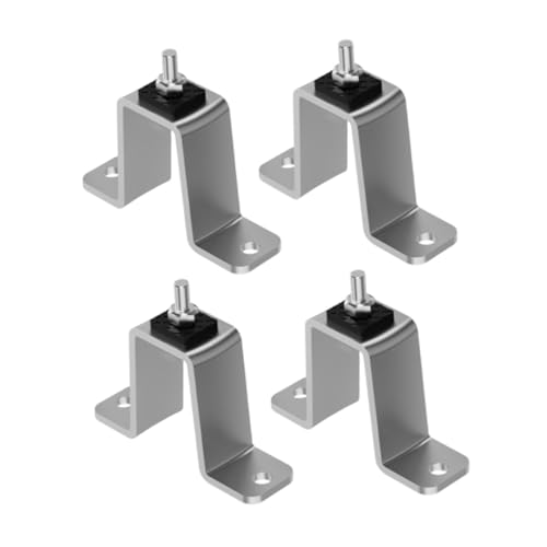 4 x Vibrationsisolator-Halterung, stoßdämpfend für Klimaanlage, Minisplit-Basis, einfach zu installieren, Anti-Vibrationspads, Edelstahl, höhere Größe von PawwJoy