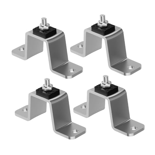 4 x Vibrationsisolator-Halterung, stoßdämpfend für Klimaanlage, Minisplit-Basis, einfach zu installieren, Anti-Vibrationspads, Edelstahl, normale Größe von PawwJoy