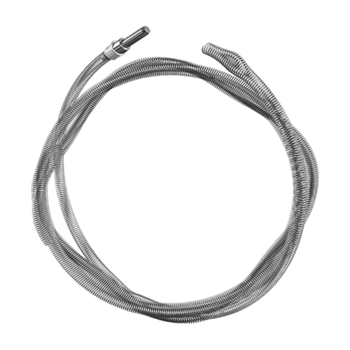 Abflussschlange, Kabelreiniger, 10 mm x Federstahl-Ablaufbohrer mit Bohranschluss für Waschbecken, Dusche, WC-Rohr, 4 m von PawwJoy