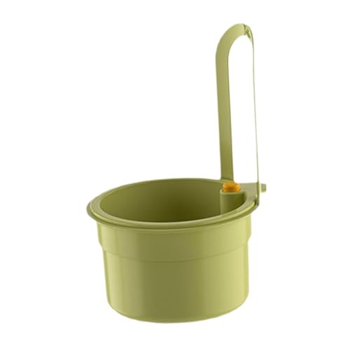 Abflusssiebkorb, Eckspüle, Siebhalter, Lebensmittelfänger, Hängeabflusskorb für Küche, Obst, 13 x 14 x 20 cm, Grün-Grün von PawwJoy