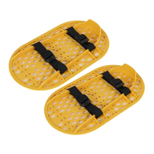 Anti-Footprint Betonbearbeitungsschuhe für Zementmörtel Polieren, Nylonkonstruktion, Spiked Schuhe, 34 x 20 cm, mit Gummiband-Verschluss von PawwJoy