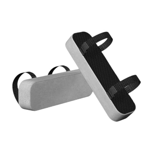 Armlehnenpolster, Memory-Schaum, ergonomisch, abnehmbar, Ellenbogenkissen, Armlehnenbezüge für Gaming-Stuhl, Computer-Stuhl (2er-Set) - Grau von PawwJoy