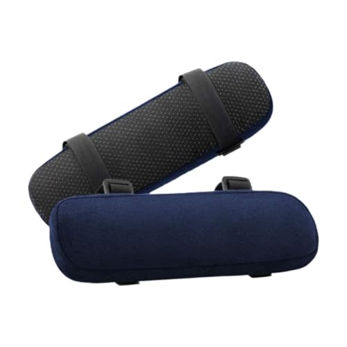 Armlehnenpolster, Memory-Schaum, ergonomisch, abnehmbar, Ellenbogenkissen, Armlehnenbezüge für Gaming-Stuhl, Computer-Stuhl (2er-Set) - Grün von PawwJoy