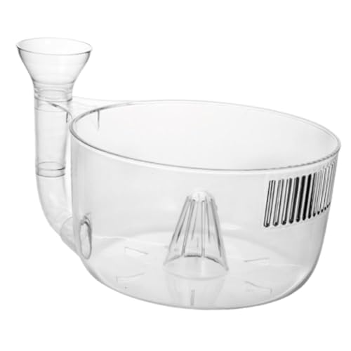 Automatischer Reinigungs- und Abtropfkorb für Obst und Gemüse, geformtes wiederverwendbares Sieb, Unterlegscheibe für Erdbeeren, 25,5 x 25,5 x 15 cm von PawwJoy