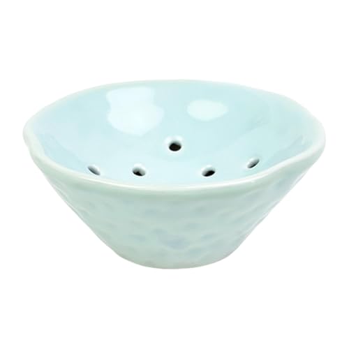 Blumenhalter, Frosch, Blume, Vase, Schale, Ständer, Keramik, Pflanzenbedarf, Heimdekoration, Topf, Blumenarrangement für Tisch, Teestube, Hellblau Blumenhalter, Frosch, Blume, Vase, Schale, Ständer, Keramik, Pflanzenbedarf, Heimdekoration, Topf, Blumenarrangement für Tisch, Teestube, Hellblau von PawwJoy