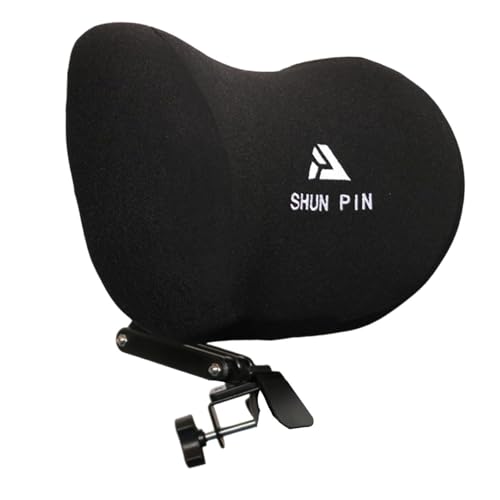 Bürostuhl-Kopfstützenbefestigung, Computerstuhl-Kopfkissen zur Rückenstütze, Nackenschmerzlinderung, ergonomisch, verstellbare Kopfstütze, Memory-Schaum von PawwJoy