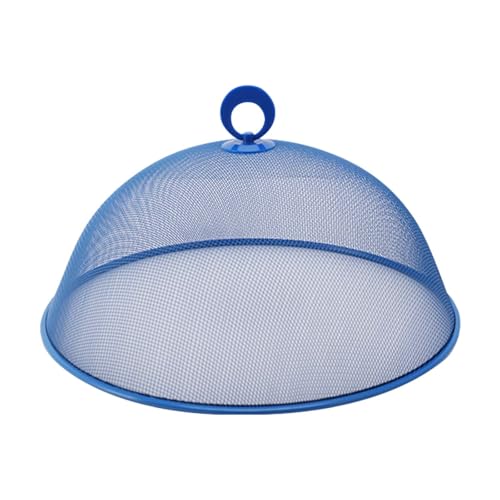 Edelstahl-Abdeckung für Lebensmittel, 30 cm, Teller, Schüssel, Geschirr, staubdicht, Insektenschutz für Picknicks, Grillen, Camping, Essen im Freien, Blau, 28 cm Edelstahl-Abdeckung für Lebensmittel, 30 cm, Teller, Schüssel, Geschirr, staubdicht, Insektenschutz für Picknicks, Grillen, Camping, Essen im Freien, Blau, 28 cm von PawwJoy