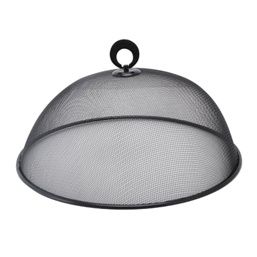 Edelstahl-Abdeckung für Lebensmittel, 30 cm, Teller, Schüssel, Geschirr, staubdicht, Insektenschutz für Picknicks, Grillen, Camping, Essen im Freien, Schwarz, 28 cm Edelstahl-Abdeckung für Lebensmittel, 30 cm, Teller, Schüssel, Geschirr, staubdicht, Insektenschutz für Picknicks, Grillen, Camping, Essen im Freien, Schwarz, 28 cm von PawwJoy
