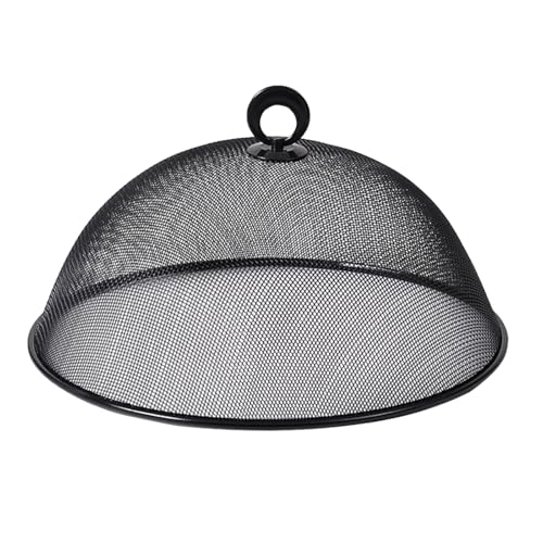 Edelstahl-Abdeckung für Lebensmittel, 30 cm, Teller, Schüssel, Geschirr, staubdicht, Insektenschutz für Picknicks, Grillen, Camping, Essen im Freien, Schwarz, 40 cm Edelstahl-Abdeckung für Lebensmittel, 30 cm, Teller, Schüssel, Geschirr, staubdicht, Insektenschutz für Picknicks, Grillen, Camping, Essen im Freien, Schwarz, 40 cm von PawwJoy