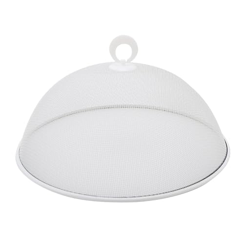 Edelstahl-Abdeckung für Lebensmittel, 30 cm, Teller, Schüssel, Geschirr, staubdicht, Insektenschutz für Picknicks, Grillen, Camping, Essen im Freien, Weiß, 28 cm Edelstahl-Abdeckung für Lebensmittel, 30 cm, Teller, Schüssel, Geschirr, staubdicht, Insektenschutz für Picknicks, Grillen, Camping, Essen im Freien, Weiß, 28 cm von PawwJoy