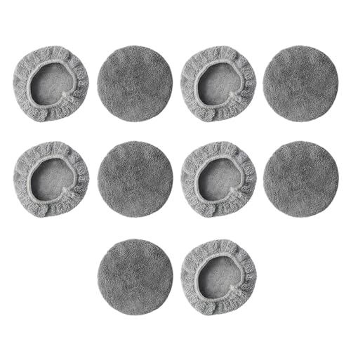 Ersatz-Pads für Fensterreinigungsroboter 188 168, universelles Mikrofaser-Reinigungstuch, Zubehör, 12,5 cm, waschbar, für Fliesen, Tür, Glasoberfläche, Vlies-Textur, 10 Stück von PawwJoy