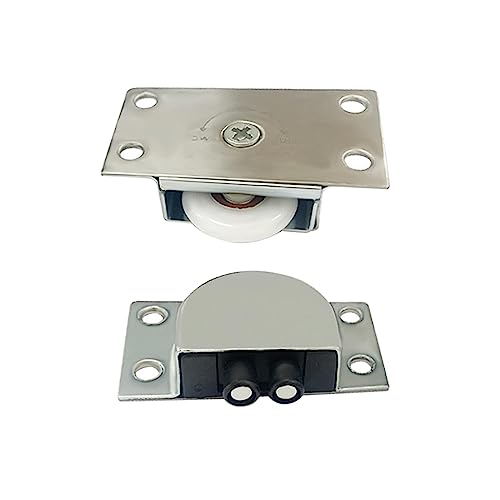 Ersatz-Set für Schiebetürrollen, 5,7 x 3,2 cm, Nylon-Rollschranktür-Hardware, Kleiderschrank-Riemenscheibe für Schrank, Schrank, Möbel Ersatz-Set für Schiebetürrollen, 5,7 x 3,2 cm, Nylon-Rollschranktür-Hardware, Kleiderschrank-Riemenscheibe für Schrank, Schrank, Möbel von PawwJoy
