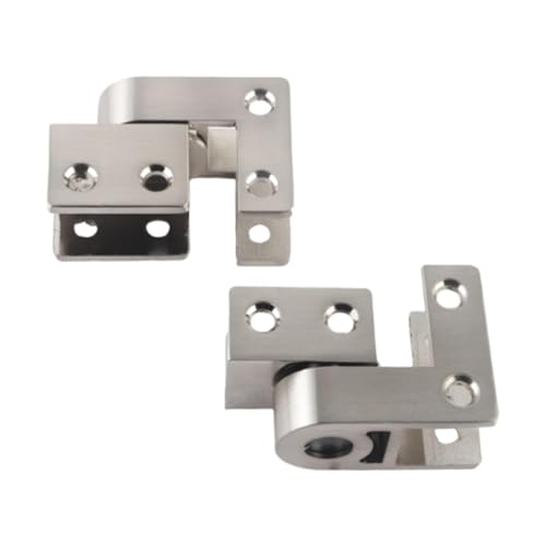 Ersatzscharniere für Duschwände, Türverkleidung, strapazierfähig, Badezimmer-Hardware-Set, 5,7 x 5,7 cm, Aluminiumlegierung, für 18 mm von PawwJoy
