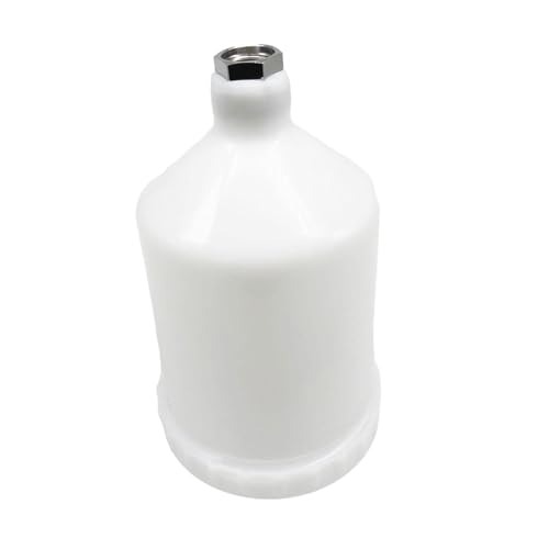 Farbbehälter mit Innengewinde für Luftsprüher, Metall-Innengewinde, Ersatzfarbbecher mit abnehmbarer Kappe, versiegelter Deckel verhindert Tropfen, 600 ml Farbbehälter mit Innengewinde für Luftsprüher, Metall-Innengewinde, Ersatzfarbbecher mit abnehmbarer Kappe, versiegelter Deckel verhindert Tropfen, 600 ml von PawwJoy