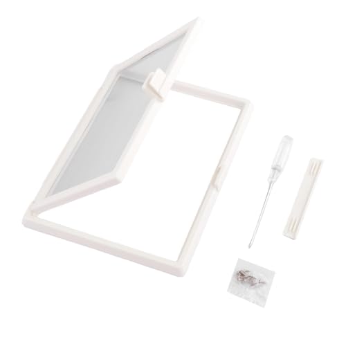 Fensterschutz, kleines Netz mit Halterung, Hardware-Werkzeug, 15,2 x 20,5 cm, PVC-Material für Zuhause, Hotel, Kinderzimmer, Wohnzimmer, Tür, Stil B von PawwJoy