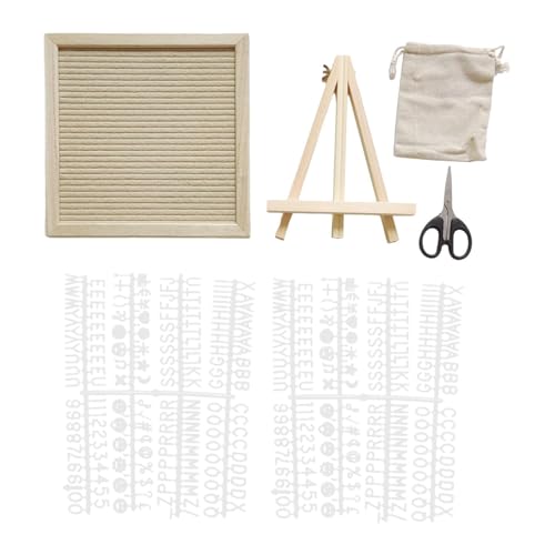 Filz-Buchstabentafel, wechselbar, mit Buchstaben, Zahlen, Symbolen, 24 x 24 cm, Holzrahmen, Büro, Heimdekoration, Schild, Tafel, Khaki Filz-Buchstabentafel, wechselbar, mit Buchstaben, Zahlen, Symbolen, 24 x 24 cm, Holzrahmen, Büro, Heimdekoration, Schild, Tafel, Khaki von PawwJoy