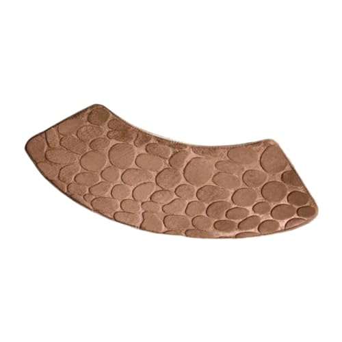 Geschwungene Duschmatte / Badematte, rutschfest, wasserabsorbierend, Polyester, für Badezimmer, Waschküche, Küche, Kaffee, 100 x 30 cm von PawwJoy