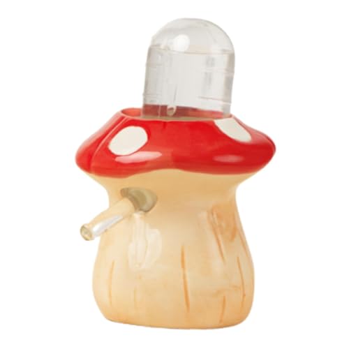 Hamster-Wasserflasche mit Ständer, leicht zu reinigen, kreative Keramik-Pilzform, für Frettchen, Chinchilla, Mäuse, Kleintiere, Rennmäuse, Rot Hamster-Wasserflasche mit Ständer, leicht zu reinigen, kreative Keramik-Pilzform, für Frettchen, Chinchilla, Mäuse, Kleintiere, Rennmäuse, Rot von PawwJoy