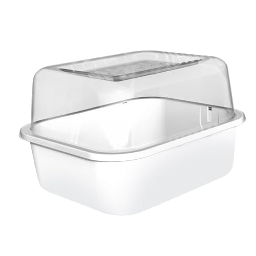 Hamsterkäfig Kleintier-Lebensraum mit Belüftung für Igel, Meerschweinchen, transparent, tragbar, bequem, 25 x 19 x 19 cm, nur Käfig Hamsterkäfig Kleintier-Lebensraum mit Belüftung für Igel, Meerschweinchen, transparent, tragbar, bequem, 25 x 19 x 19 cm, nur Käfig von PawwJoy