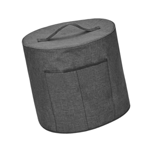 Heißluftfritteusen-Abdeckung, Polyester, 38 x 38,7 cm, mit Taschen für Kochgeschirr, Schwarz von PawwJoy