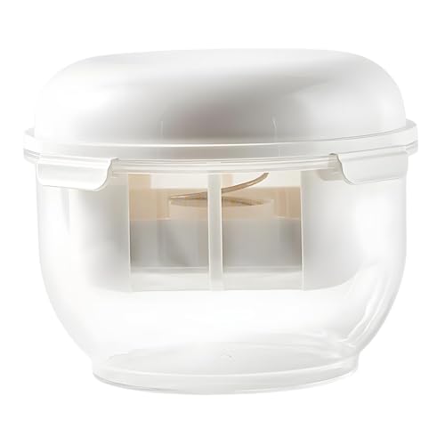 Joghurtsieb mit Federdruck, großes Fassungsvermögen, Lebensmittelsieb für selbstgemachte Joghurtkäse, Molken-Trenner, für Nussmilch, Tee, Saft, 20,5 x 20,5 x 16 cm von PawwJoy