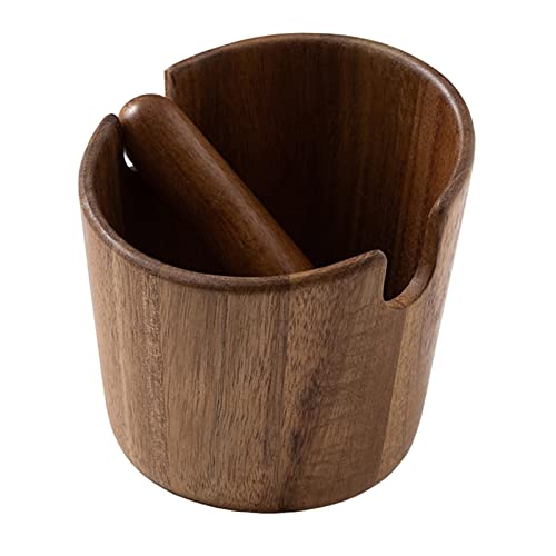 Kaffeeklopfbox mit abnehmbarer Abklopfstange, Espresso-Bodenbehälter aus Holz, 13 x 12 x 9 cm, Mini-Kaffeemahl-Abfalleimer für Espressomaschinen Kaffeeklopfbox mit abnehmbarer Abklopfstange, Espresso-Bodenbehälter aus Holz, 13 x 12 x 9 cm, Mini-Kaffeemahl-Abfalleimer für Espressomaschinen von PawwJoy