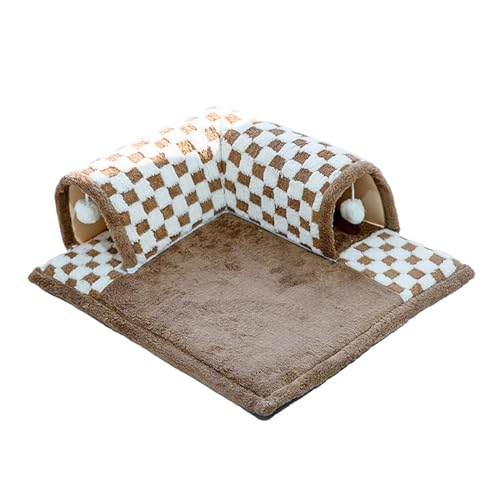 Kreatives Haustier-Katzentunnelbett, interaktives Spielspielzeug, Frettchen, Kaninchen, Bett, Tunnel, Katzen-Aktivitätsteppich, Spielzeug, Spielhütte für Katzen, Braun, M Kreatives Haustier-Katzentunnelbett, interaktives Spielspielzeug, Frettchen, Kaninchen, Bett, Tunnel, Katzen-Aktivitätsteppich, Spielzeug, Spielhütte für Katzen, Braun, M von PawwJoy