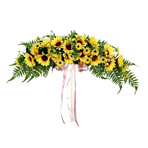 Künstliche Sonnenblumen-Girlande für Wand, Kamin, Dekoration, 73,7 cm Künstliche Sonnenblumen-Girlande für Wand, Kamin, Dekoration, 73,7 cm von PawwJoy