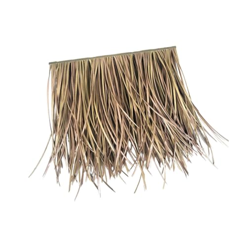 Künstliches Stroh-Dachgras, 50 x 50 cm, PETG-Material, feuerfest, winddicht, für Kneipe, Bar, Terrasse, Regenschirm, Party-Dekoration von PawwJoy