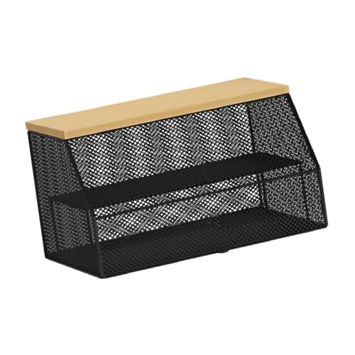 Lebensmittelabdeckplatte, Servierabdeckung, wiederverwendbar, Netz-Organizer für Küche, Esstisch, Restaurant, Zuhause, schwarz, 52 x 31 x 27 cm Lebensmittelabdeckplatte, Servierabdeckung, wiederverwendbar, Netz-Organizer für Küche, Esstisch, Restaurant, Zuhause, schwarz, 52 x 31 x 27 cm von PawwJoy
