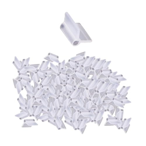 PawwJoy 100 x Pflanzen-Veredelungs-Clips, Spalier-Clips, Setzling-Clip, Gartenpflanzen-Unterstützung für Blumen-Kindergarten, Sämlinge, Bonsai, 3 mm von PawwJoy