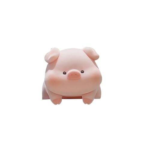 PawwJoy 3D-Tierfigur, Computer-Monitordekoration, niedliches Harz-Armaturenbrett und TV-Bildschirm-Dekoration, personalisiertes Sammlerstück für Zuhause, Büro, Auto, 6,5 cm (6,5 cm) (Schwein) von PawwJoy