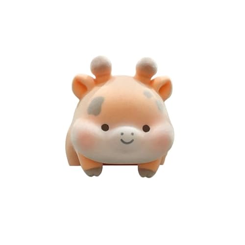 PawwJoy 3D-Tierfigur, Computer-Monitordekoration, niedliches Harz-Armaturenbrett und TV-Bildschirm-Dekoration, personalisiertes Sammlerstück für Zuhause, Büro, Auto, 6,5 cm (Giraffe) von PawwJoy