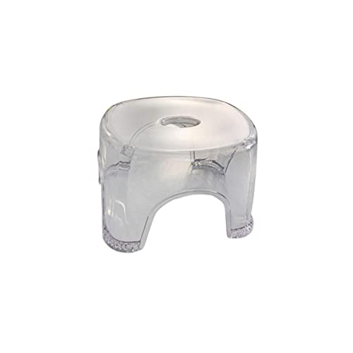 PawwJoy Acryl-Duschhocker, Schuhwechselhocker, leicht, 21 cm Höhe, tragbar, multifunktional, transparent, kleiner Sitz für Badezimmer, Nachttisch PawwJoy Acryl-Duschhocker, Schuhwechselhocker, leicht, 21 cm Höhe, tragbar, multifunktional, transparent, kleiner Sitz für Badezimmer, Nachttisch von PawwJoy
