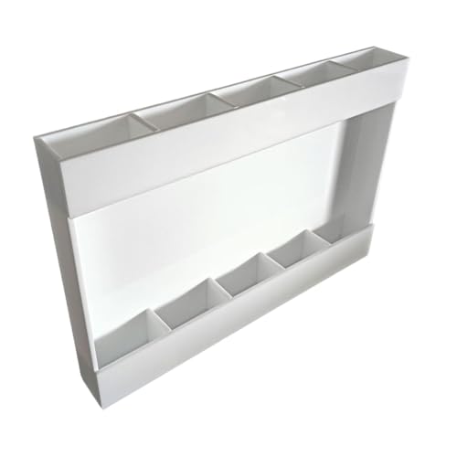 PawwJoy Acryl-Halter, Aufbewahrungsbehälter, wiederverwendbarer Spender, Küchen-Organizer mit starker klebriger Rückseite, 24 x 16 x 3 cm von PawwJoy