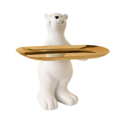PawwJoy Bärenfigur, Tischdekoration, Schreibtisch-Aufbewahrungstablett, kreativer Schmuck, Ohrringe, Ringe, Süßigkeitenschale für Regal, Eingang, Schrank, stehend PawwJoy Bärenfigur, Tischdekoration, Schreibtisch-Aufbewahrungstablett, kreativer Schmuck, Ohrringe, Ringe, Süßigkeitenschale für Regal, Eingang, Schrank, stehend von PawwJoy