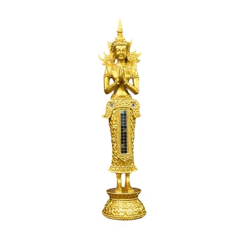 PawwJoy Buddha-Statue, kompakt, Kunstharz, kreative Skulptur, Schreibtisch-Ornament für Innenbereich, Büro, Wohnzimmer, Schlafzimmer, stehender Buddha PawwJoy Buddha-Statue, kompakt, Kunstharz, kreative Skulptur, Schreibtisch-Ornament für Innenbereich, Büro, Wohnzimmer, Schlafzimmer, stehender Buddha von PawwJoy