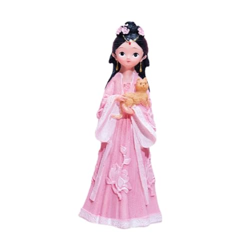 PawwJoy Chinesische antike Mädchen-Puppenfigur, Kunstharz, Hanfu-Mädchenstatue, Skulptur für Nachttische, Bücherregal, Couchtisch, Schlafzimmer, Dekoration, 5,3 x 4,3 x 11 cm PawwJoy Chinesische antike Mädchen-Puppenfigur, Kunstharz, Hanfu-Mädchenstatue, Skulptur für Nachttische, Bücherregal, Couchtisch, Schlafzimmer, Dekoration, 5,3 x 4,3 x 11 cm von PawwJoy