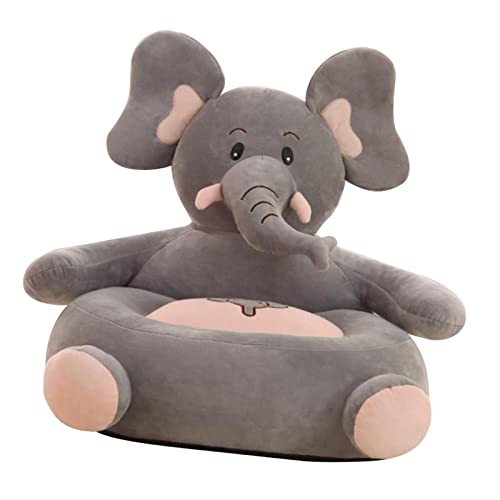 PawwJoy DingMall Plüsch-Sitzsack für Kinder, Motiv: Cartoon-Elefant, Samtstoff, 50 x 50 cm, Alter 6 Monate bis 8 Jahre, Unisex, Blau PawwJoy DingMall Plüsch-Sitzsack für Kinder, Motiv: Cartoon-Elefant, Samtstoff, 50 x 50 cm, Alter 6 Monate bis 8 Jahre, Unisex, Blau von PawwJoy