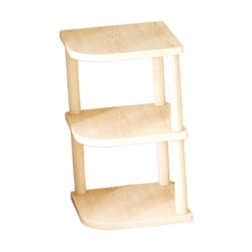 PawwJoy Eckregal, Schreibtisch-Organizer, Tisch-Ausstellungsregal, Holz, Schreibtischzubehör, Wohnzimmer-Dekoration, 26 x 28 x 44 cm von PawwJoy