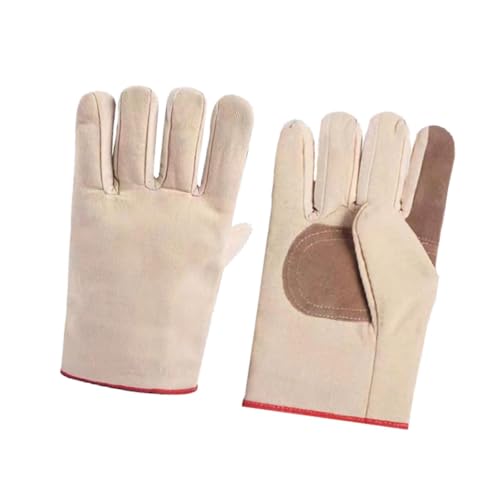 PawwJoy Gartenhandschuhe Schweißhandschuhe Arbeitshandschuhe Handschutz Bequem für Jäten Konstruktion 1 Paar Segeltuchmaterial von PawwJoy