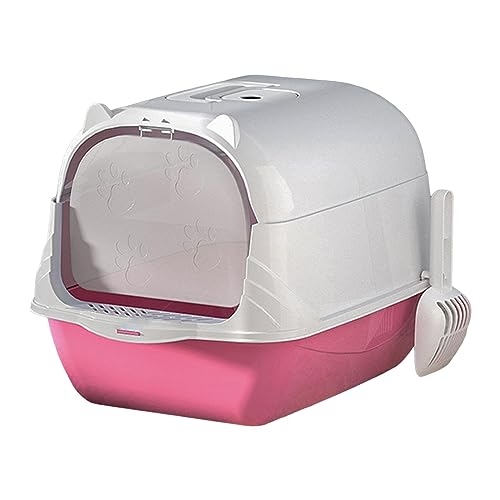 PawwJoy Geschlossene Katzentoilette mit Deckel, mit Kapuze und Zwei-Wege-beweglicher Tür, tiefe Katzentoilette, inklusive Schaufel, 51 x 37 x 36 cm PawwJoy Geschlossene Katzentoilette mit Deckel, mit Kapuze und Zwei-Wege-beweglicher Tür, tiefe Katzentoilette, inklusive Schaufel, 51 x 37 x 36 cm von PawwJoy