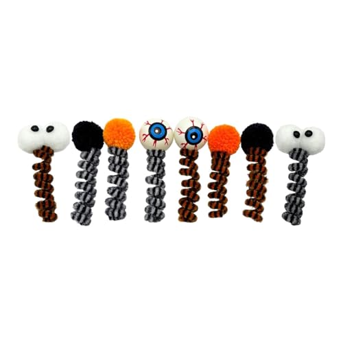 PawwJoy Halloween-Katzenspielzeug, 6 oder 8 Stück, interaktive Teaser-Dekoration für Hof, Schlafzimmer, Party, Training, Zuhause, 8 Stück PawwJoy Halloween-Katzenspielzeug, 6 oder 8 Stück, interaktive Teaser-Dekoration für Hof, Schlafzimmer, Party, Training, Zuhause, 8 Stück von PawwJoy